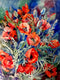 Original art for sale at UGallery.com | Field Poppies by Suren Nersisyan | $450 | watercolor painting | 24' h x 18' w | thumbnail 1