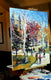 Original art for sale at UGallery.com | Fall in the Park, Washington DC by Suren Nersisyan | $1,350 | oil painting | 30' h x 24' w | thumbnail 4
