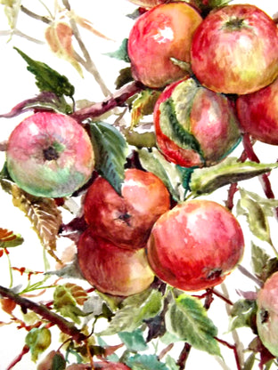 Original art for sale at UGallery.com | Apple Tree by Suren Nersisyan | $410 | watercolor painting | 20' h x 15' w | photo 3