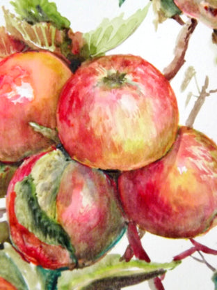 Original art for sale at UGallery.com | Apple Tree by Suren Nersisyan | $410 | watercolor painting | 20' h x 15' w | photo 4