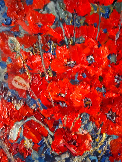 Field of Poppies by Suren Nersisyan |   Closeup View of Artwork 