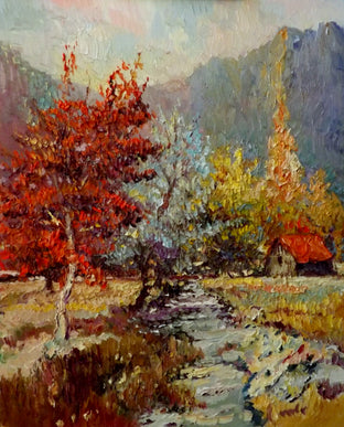 Original art for sale at UGallery.com | Fall in Canyon (Mild Sunny Day) by Suren Nersisyan | $675 | oil painting | 20' h x 16' w | photo 1