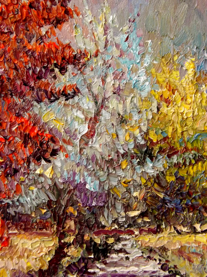 Fall in Canyon (Mild Sunny Day) by Suren Nersisyan |  Side View of Artwork 