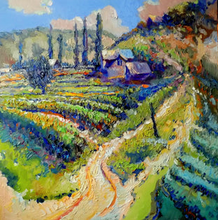 Original art for sale at UGallery.com | Old Vineyards in Armenia (August, Noon) by Suren Nersisyan | $1,300 | oil painting | 24' h x 24' w | photo 1