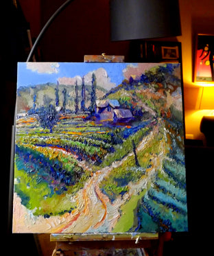 Original art for sale at UGallery.com | Old Vineyards in Armenia (August, Noon) by Suren Nersisyan | $1,300 | oil painting | 24' h x 24' w | photo 3