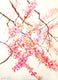 Original art for sale at UGallery.com | Cherry Blossoms (Vertical Composition) by Suren Nersisyan | $550 | watercolor painting | 30' h x 22' w | thumbnail 1