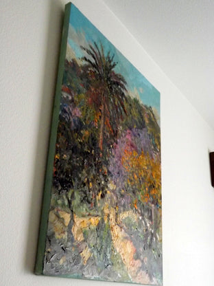 May in Los Angeles (Midday Landscape with Purple Acacia Tree) by Suren Nersisyan |   Closeup View of Artwork 