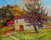 Original art for sale at UGallery.com | Old House, Summer by Suren Nersisyan | $325 | oil painting | 11' h x 14' w | thumbnail 1