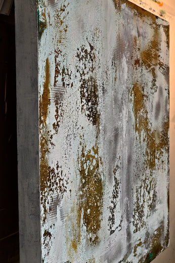 Urban Metal by DL Watson |  Side View of Artwork 