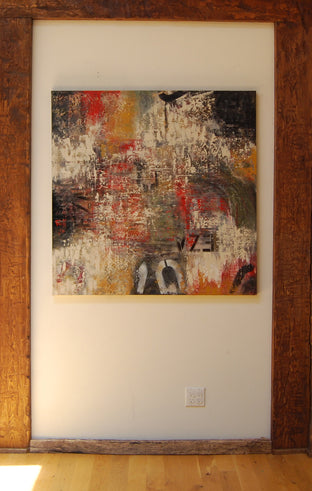 Original art for sale at UGallery.com | Remnant 2 by Janet Hamilton | $3,475 | mixed media artwork | 48' h x 48' w | photo 2