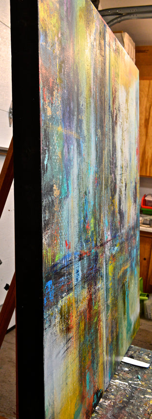 Original art for sale at UGallery.com | Urban Forest by DL Watson | $5,725 | acrylic painting | 48' h x 48' w | photo 2
