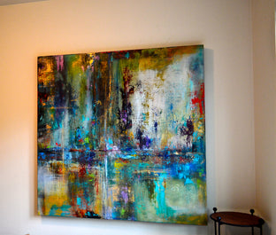 Original art for sale at UGallery.com | Urban Forest by DL Watson | $5,725 | acrylic painting | 48' h x 48' w | photo 3