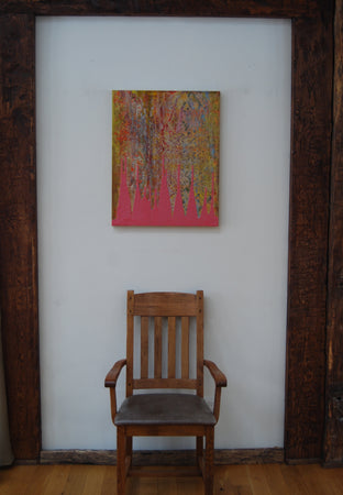 Pink Ice by Janet Hamilton |  Side View of Artwork 