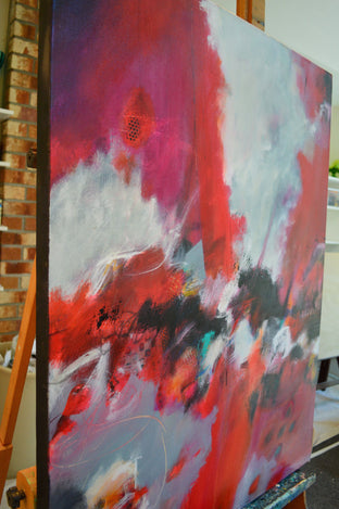 Seeing Red by DL Watson |  Side View of Artwork 