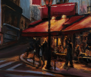 Original art for sale at UGallery.com | Dusk in Montmartre III by Jonelle Summerfield | $700 | oil painting | 12' h x 16' w | photo 4