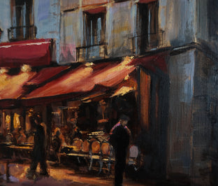 Original art for sale at UGallery.com | Dusk in Montmartre III by Jonelle Summerfield | $700 | oil painting | 12' h x 16' w | photo 3