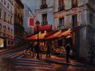 Original art for sale at UGallery.com | Dusk in Montmartre III by Jonelle Summerfield | $700 | oil painting | 12' h x 16' w | photo 1
