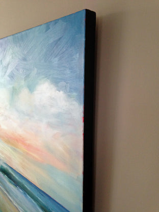 Original art for sale at UGallery.com | Daybreak Surf by Nancy Hughes Miller | $1,675 | oil painting | 36' h x 36' w | photo 2