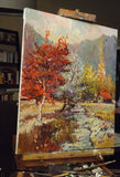Original art for sale at UGallery.com | Fall in Canyon (Mild Sunny Day) by Suren Nersisyan | $675 | oil painting | 20' h x 16' w | thumbnail 4