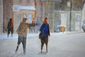 Original art for sale at UGallery.com | Down That Way by Judy Mudd | $825 | watercolor painting | 13.5' h x 20.5' w | thumbnail 4