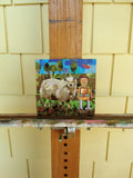 Original art for sale at UGallery.com | Errol n' John by Diane Flick | $475 | mixed media artwork | 6' h x 6' w | thumbnail 3
