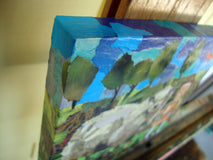 Original art for sale at UGallery.com | Errol n' John by Diane Flick | $475 | mixed media artwork | 6' h x 6' w | thumbnail 2