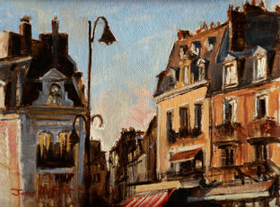 Original art for sale at UGallery.com | Facades in Trouville by Jonelle Summerfield | $250 | oil painting | 6' h x 8' w | photo 3