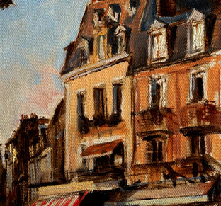 Original art for sale at UGallery.com | Facades in Trouville by Jonelle Summerfield | $250 | oil painting | 6' h x 8' w | photo 1