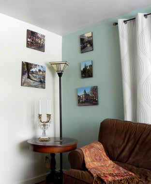 Cafe in Montmartre III by Jonelle Summerfield |  Context View of Artwork 