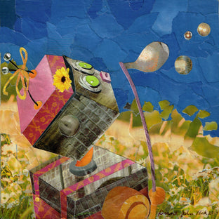Original art for sale at UGallery.com | Bubbles by Diane Flick | $300 | mixed media artwork | 6' h x 6' w | photo 1