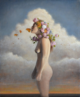 Original art for sale at UGallery.com | Flora by Christopher Garvey | $1,600 | oil painting | 24' h x 20' w | photo 1