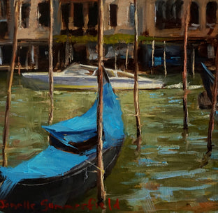 Original art for sale at UGallery.com | Gondola Dock by Jonelle Summerfield | $825 | oil painting | 16' h x 20' w | photo 4