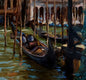 Original art for sale at UGallery.com | Gondola Dock by Jonelle Summerfield | $825 | oil painting | 16' h x 20' w | thumbnail 3