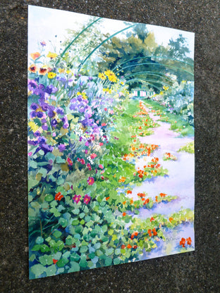 Garden Walk at Giverny by Catherine McCargar |  Context View of Artwork 