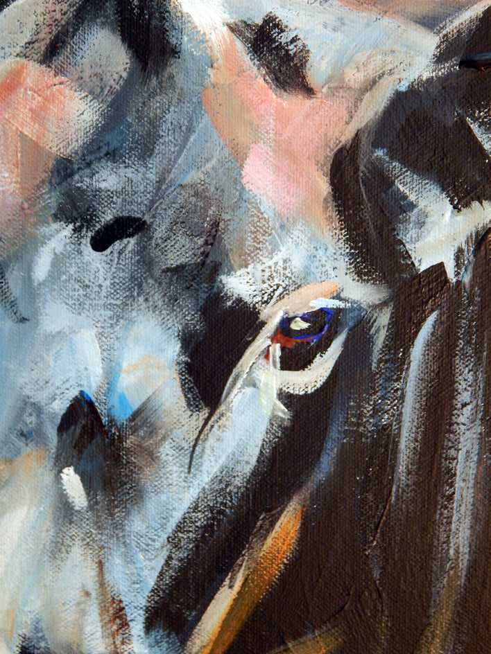 Under Her Gaze by Chris Wagner |  Closeup View of Artwork 