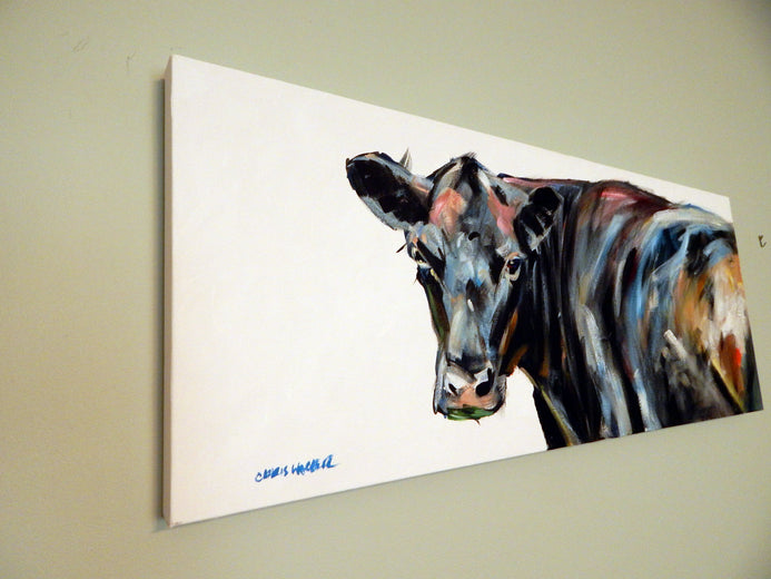 Under Her Gaze by Chris Wagner |  Side View of Artwork 