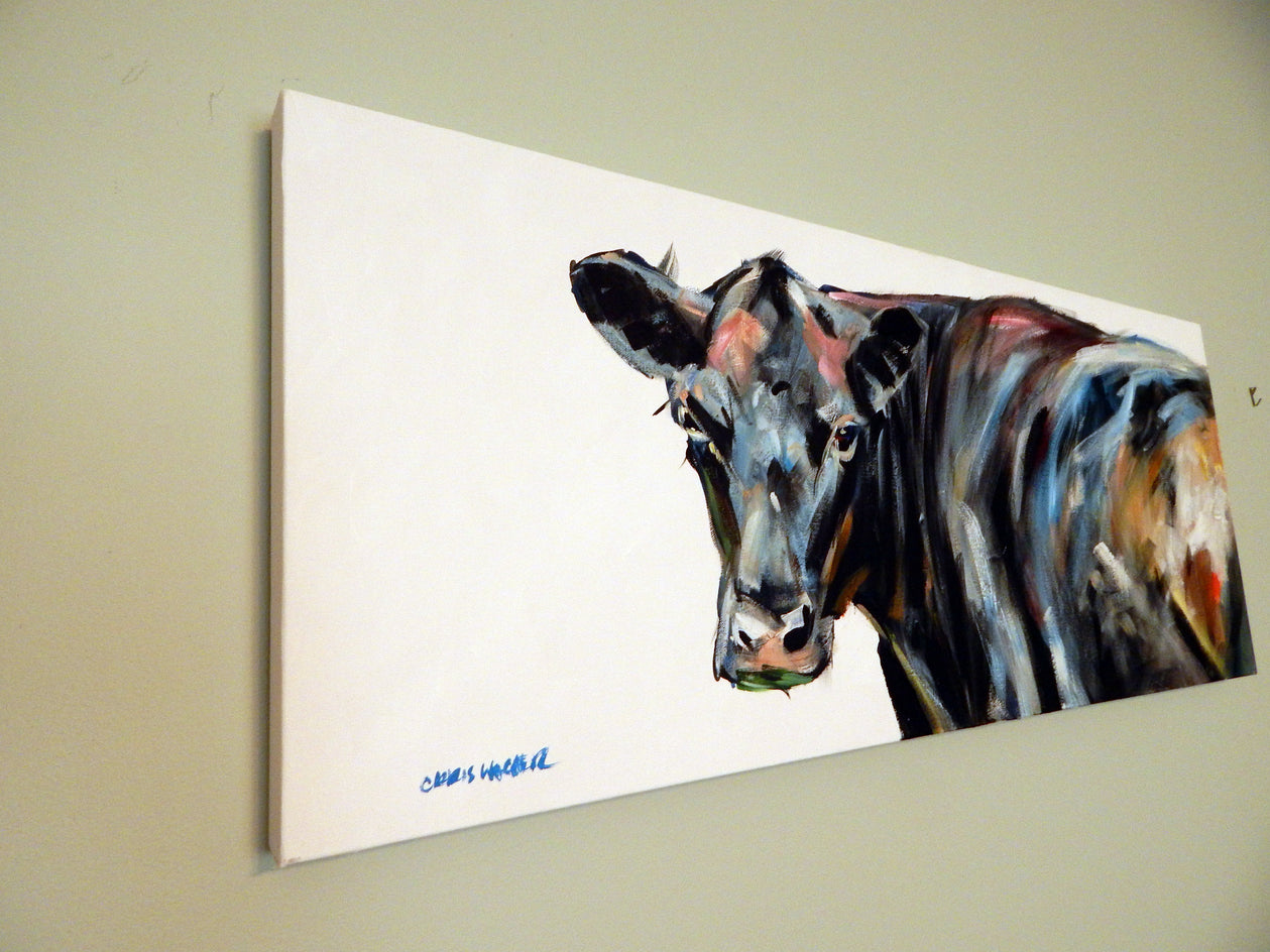 Under Her Gaze by Chris Wagner |  Side View of Artwork 
