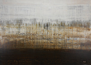 Original art for sale at UGallery.com | Gold Grass by Lisa Carney | $1,325 | acrylic painting | 30' h x 42' w | photo 1