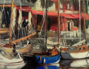 Honfleur Boats by Jonelle Summerfield |   Closeup View of Artwork 