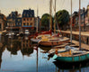 Original art for sale at UGallery.com | Honfleur Marina II by Jonelle Summerfield | $1,500 | oil painting | 24' h x 30' w | thumbnail 1
