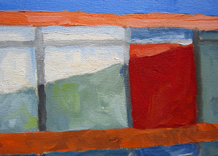 Original art for sale at UGallery.com | Half by Mitchell Freifeld | $1,250 | oil painting | 28' h x 47' w | photo 3