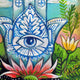 Original art for sale at UGallery.com | Hamsa by Kira Yustak | $575 | acrylic painting | 24' h x 18' w | thumbnail 4