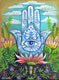 Original art for sale at UGallery.com | Hamsa by Kira Yustak | $575 | acrylic painting | 24' h x 18' w | thumbnail 1