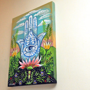 Hamsa by Kira Yustak |  Side View of Artwork 