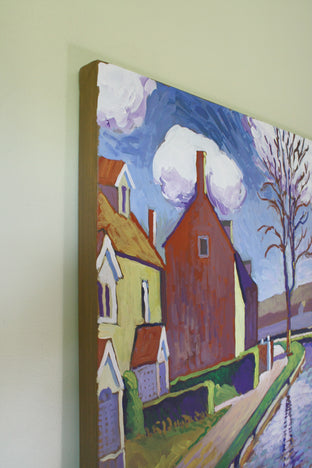 Canal in Sunlight by Robert Hofherr |  Side View of Artwork 