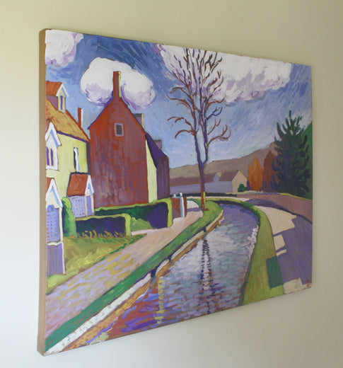 Canal in Sunlight by Robert Hofherr |  Context View of Artwork 
