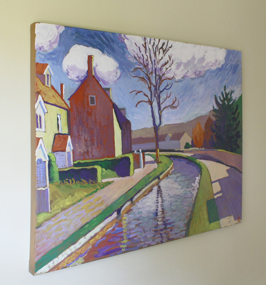 Canal in Sunlight by Robert Hofherr |  Context View of Artwork 
