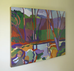 Original art for sale at UGallery.com | Deer Creek by Robert Hofherr | $850 | acrylic painting | 24' h x 30' w | photo 3