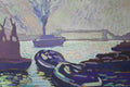 Original art for sale at UGallery.com | Early Morning Fog by Robert Hofherr | $850 | acrylic painting | 24' h x 36' w | thumbnail 4