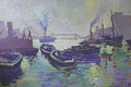 Original art for sale at UGallery.com | Early Morning Fog by Robert Hofherr | $850 | acrylic painting | 24' h x 36' w | thumbnail 1